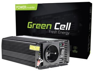 Green Cell -jännitemuuntaja, 24 V - 230 V 300W / 600W, modifioitu siniaalto hinta ja tiedot | Muuntimet ja invertterit | hobbyhall.fi