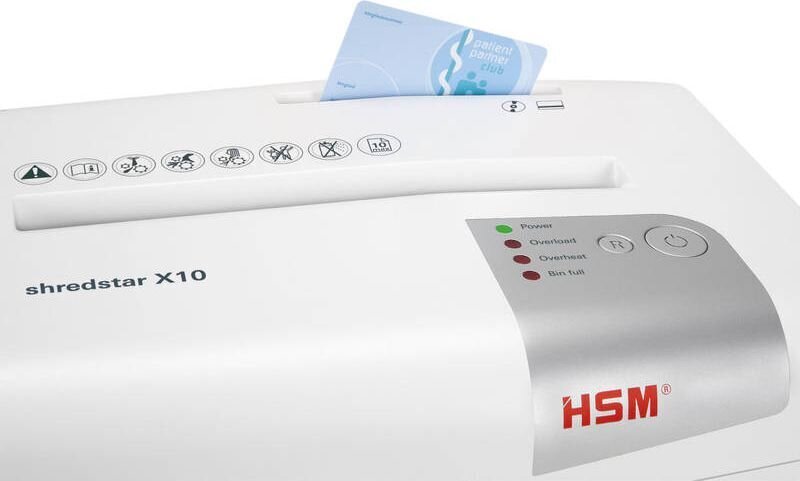 HSM Shredstar X10, valkoinen hinta ja tiedot | Paperisilppurit | hobbyhall.fi