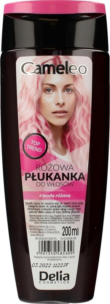 Hiustenhoitoaine Delia Cosmetics Cameleo, vaaleanpunainen, 200 ml hinta ja tiedot | Hiusvärit | hobbyhall.fi