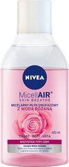 Nivea Micell Air Skin Breathe -misellivesi, kaksivaiheinen, 400 ml hinta ja tiedot | Kasvojen puhdistusaineet | hobbyhall.fi