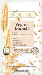 Bielenda Vegan Muesli 2in1 -kasvonaamio, kosteuttava, 8 g hinta ja tiedot | Kasvonaamiot ja silmänalusaamiot | hobbyhall.fi