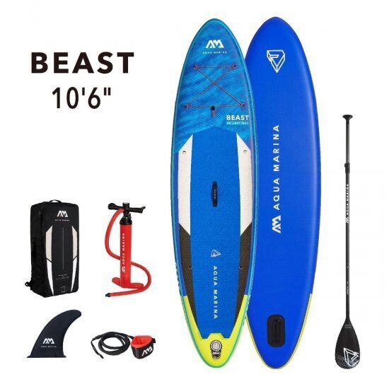 Ilmatäytteinen SUP-lauta Aqua Marina Beast 3,20 m, sininen hinta ja tiedot | SUP-laudat | hobbyhall.fi