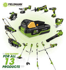 Fieldmann FZS 70105-0, 20V, Johdoton ruohonleikkuri/trimmeri, FAST POWER hinta ja tiedot | Fieldmann Puutarhakoneet | hobbyhall.fi