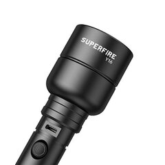 Superfire taskulamppu Y16, 1700lm, USB-C hinta ja tiedot | Retkilamput | hobbyhall.fi