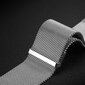Dux Ducis Magnetic Strap Wristband for Samsung Galaxy Watch / Huawei Watch / Honor Watch / Xiaomi Watch (22mm band) Magnetic Wristband Silver (Milanese Version) (Silver) hinta ja tiedot | Älykellojen ja aktiivisuusrannekkeiden lisätarvikkeet | hobbyhall.fi
