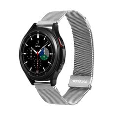 Dux Ducis Magnetic Strap Wristband for Samsung Galaxy Watch / Huawei Watch / Honor Watch / Xiaomi Watch (22mm band) Magnetic Wristband Silver (Milanese Version) (Silver) hinta ja tiedot | Älykellojen ja aktiivisuusrannekkeiden lisätarvikkeet | hobbyhall.fi