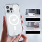 Puhelinkotelo Joyroom Magnetic Defender Magnetic Case for iPhone 14 Pro Max Armored Cover with Hooks Stand Clear (MagSafe Compatible), läpinäkyvä hinta ja tiedot | Puhelimen kuoret ja kotelot | hobbyhall.fi