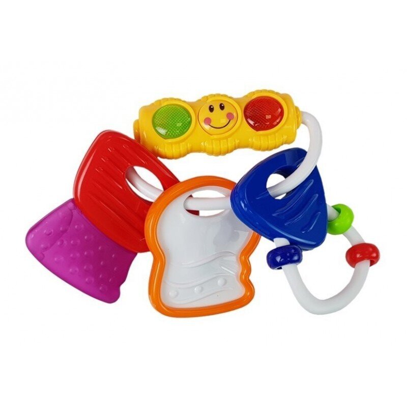 Colorful Clapper Glowing Keys Teether hinta ja tiedot | Vauvan lelut | hobbyhall.fi