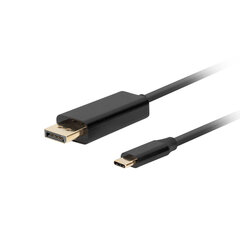 Lanberg CA-CMDP-10CU-0010-BK, USB C - DisplayPort, 1 m hinta ja tiedot | Lanberg Tietokoneiden lisävarusteet | hobbyhall.fi