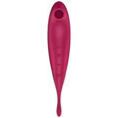 Stimulaattori ja vibraattori Satisfyer Twirling Pro+ Air Pulse, punainen hinta ja tiedot | Vibraattorit | hobbyhall.fi