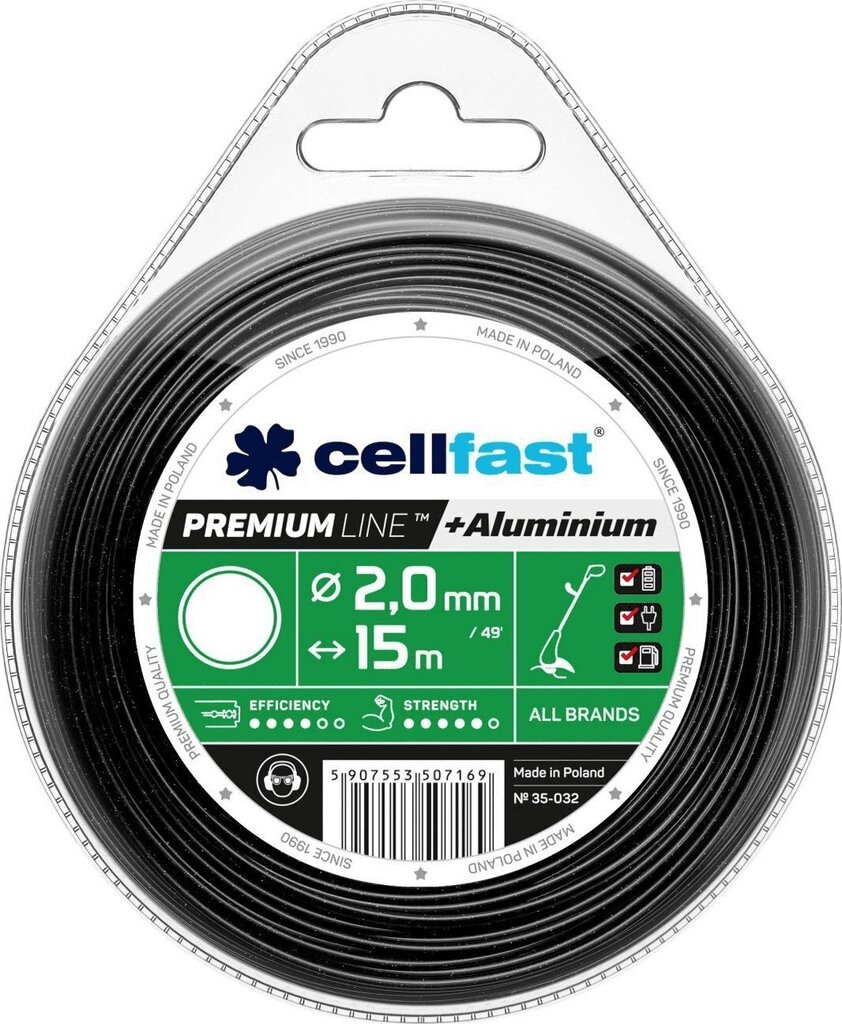 Leikkausnaru Cellfast Premium 35-032, 2,0 mm x 15 m hinta ja tiedot | Puutarhatyökalujen tarvikkeet | hobbyhall.fi