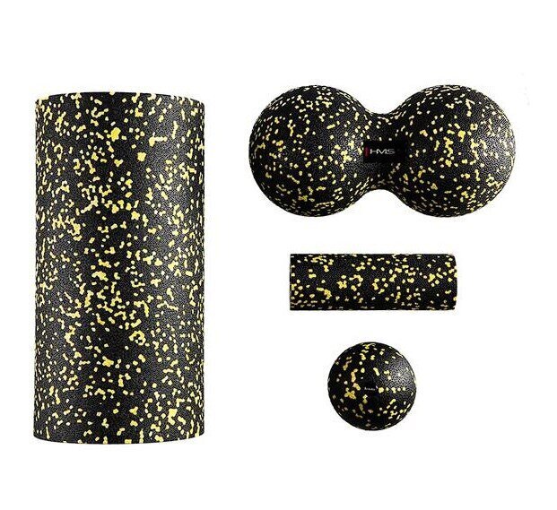 Hierontasetti FSBM04 BLACK-YELLOW DOTS HMS hinta ja tiedot | Hierontatuotteet | hobbyhall.fi