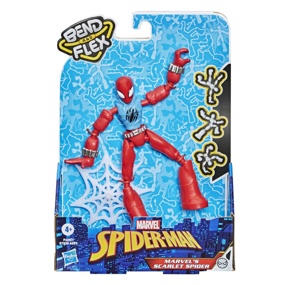 Hasbro Marvel: Spider-Man Bend ja Flex - Ghost-Spider -toimintahahmo (15 cm) (E7688) hinta ja tiedot | Poikien lelut | hobbyhall.fi