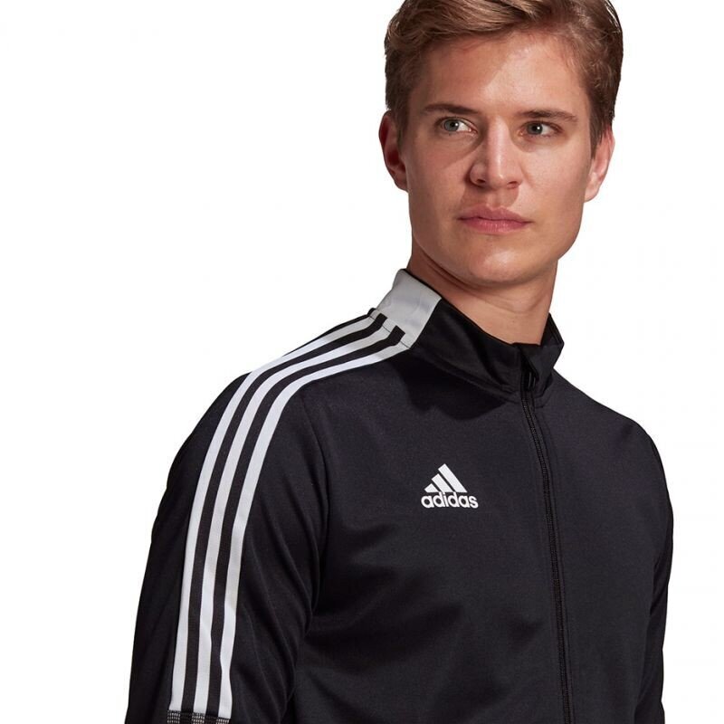 Miesten collegepaita Adidas Tiro 21 Track M GM7319 77614, musta hinta ja tiedot | Miesten puserot ja hupparit | hobbyhall.fi