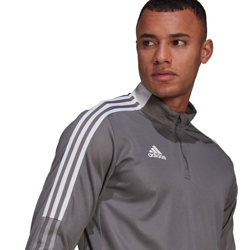 Miesten collegepaita Adidas Tiro 21 Training Top M GH7301, harmaa hinta ja tiedot | Miesten urheiluvaatteet | hobbyhall.fi