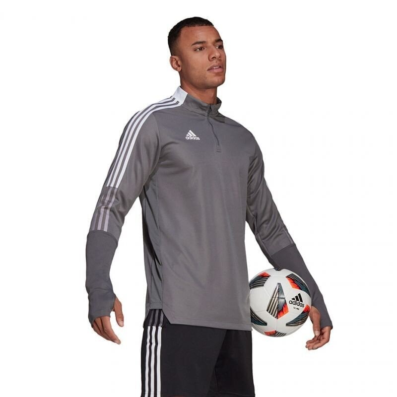 Miesten collegepaita Adidas Tiro 21 Training Top M GH7301, harmaa hinta ja tiedot | Miesten urheiluvaatteet | hobbyhall.fi