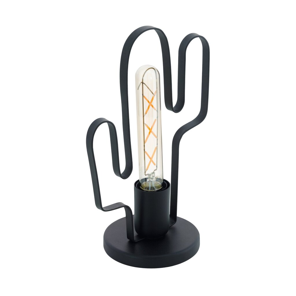 425545 EGLO Pöytävalaisin "Coldfield" Cactus Black hinta ja tiedot | Puutarha- ja ulkovalot | hobbyhall.fi