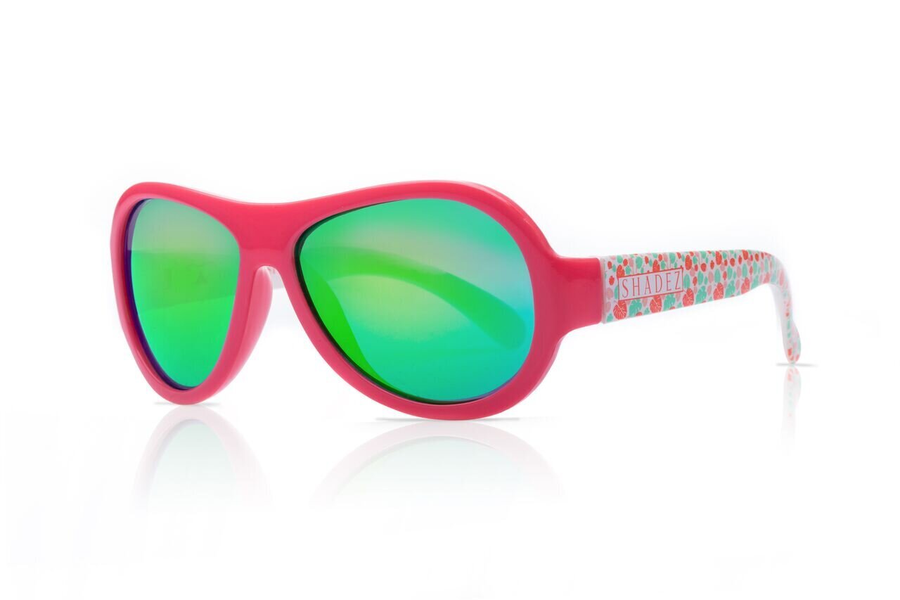 Shadez Designer Leaf Print Pink Junior, aurinkolasit 3-7 vuotiaille hinta ja tiedot | Lasten asusteet | hobbyhall.fi