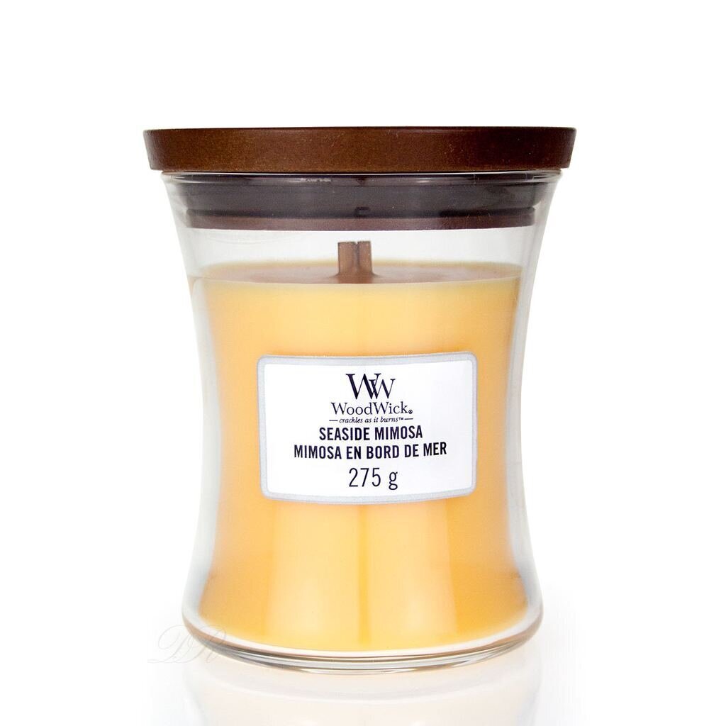 WoodWick Tuoksukynttilä Seaside Mimosa 275 g hinta ja tiedot | Kynttilät ja kynttilänjalat | hobbyhall.fi