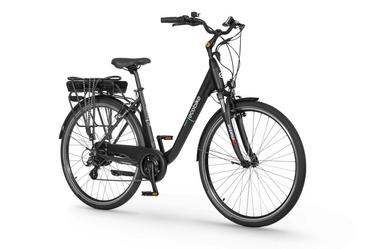 Ecobike Traffic 11,6 Ah Greenway -sähköpyörä, musta hinta ja tiedot | Sähköpyörät | hobbyhall.fi