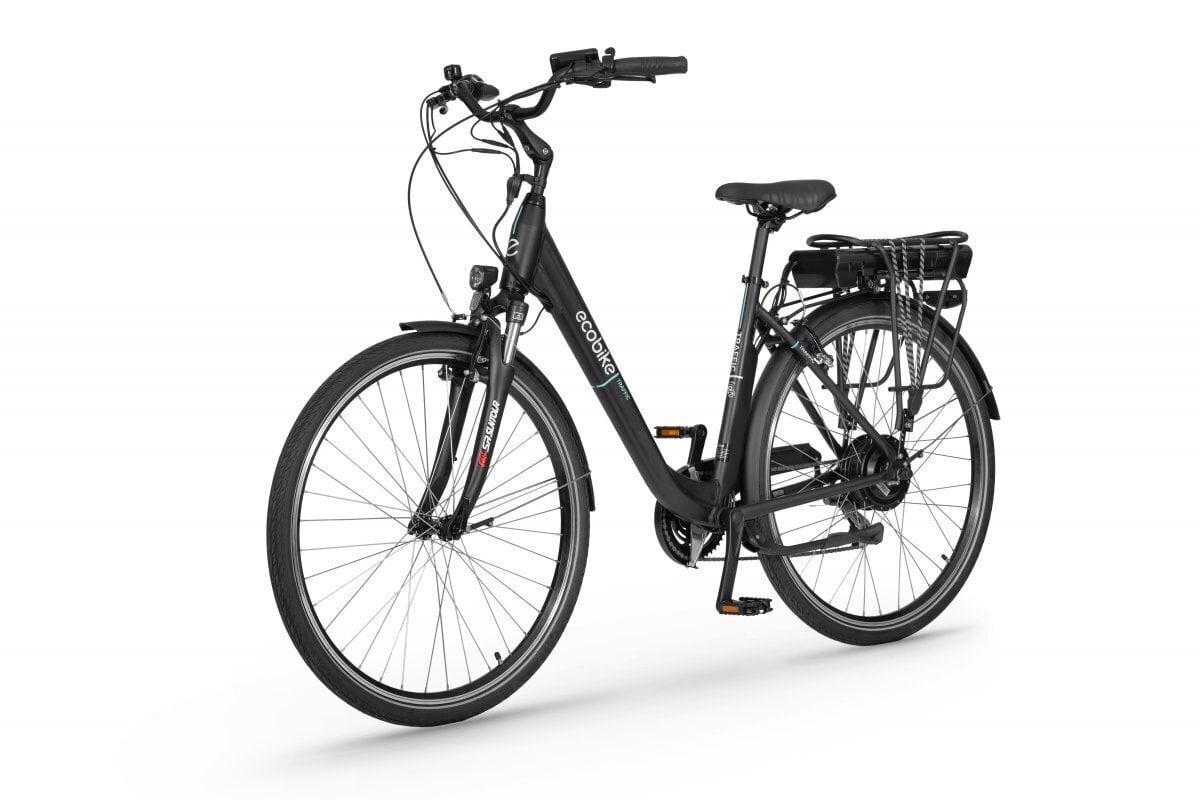 Ecobike Traffic 14,5 Ah Greenway -sähköpyörä, musta hinta ja tiedot | Sähköpyörät | hobbyhall.fi