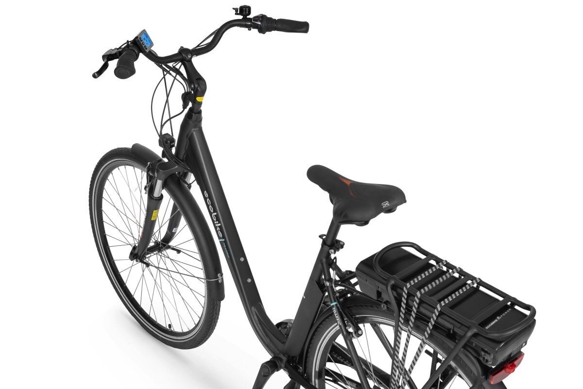 Ecobike Traffic 14,5 Ah Greenway -sähköpyörä, musta hinta ja tiedot | Sähköpyörät | hobbyhall.fi