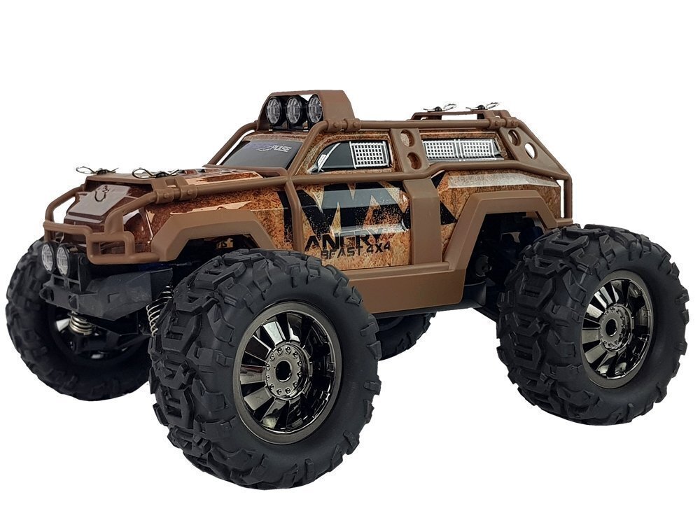 Kaukosäädin SUV Max Angry, ruskea hinta ja tiedot | Poikien lelut | hobbyhall.fi