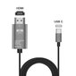 USB-C to HDMI UltraHD 4K@60Hz Cable 1.8m hinta ja tiedot | Kaapelit ja adapterit | hobbyhall.fi