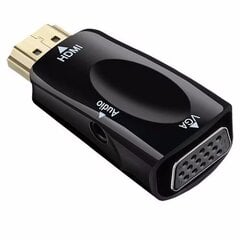 HDMI-VGA-videomuunnin / musta hinta ja tiedot | Puhelinkaapelit | hobbyhall.fi