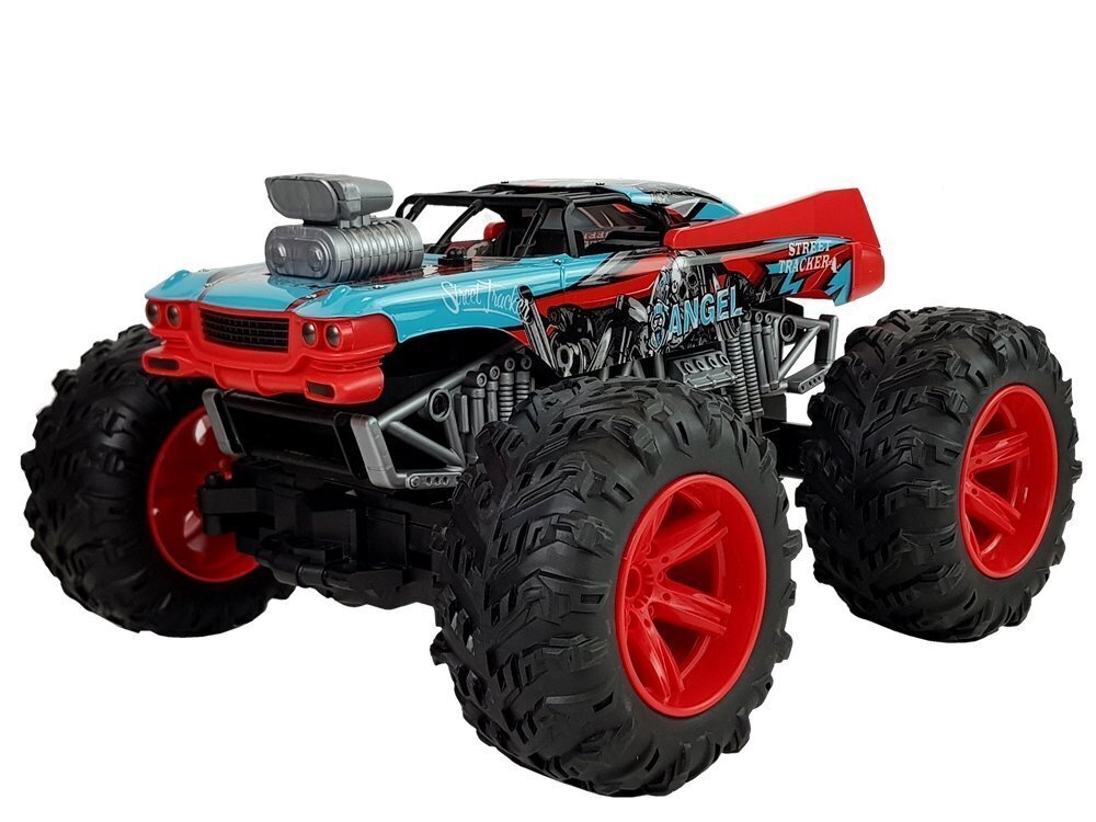 Kauko-ohjattu SUV Big Wheels, punainen hinta ja tiedot | Poikien lelut | hobbyhall.fi