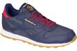 Reebok Classic Leather Naisten urheilukengät DG AR2042, violetin/sinisen väriset hinta ja tiedot | Naisten urheilu- ja vapaa-ajan kengät | hobbyhall.fi