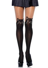 Leg Avenue Black Cat -naisten sukkahousut, musta hinta ja tiedot | Leg Avenue Muoti | hobbyhall.fi