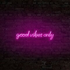 Good Vibes Only -seinävalaisin, 79 x 20 x 2 cm hinta ja tiedot | Seinävalaisimet | hobbyhall.fi