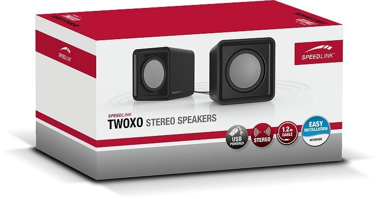 SpeedLink Twoxo SL-810004-BK, tietokonekaiuttimet, musta hinta ja tiedot | Kaiuttimet | hobbyhall.fi