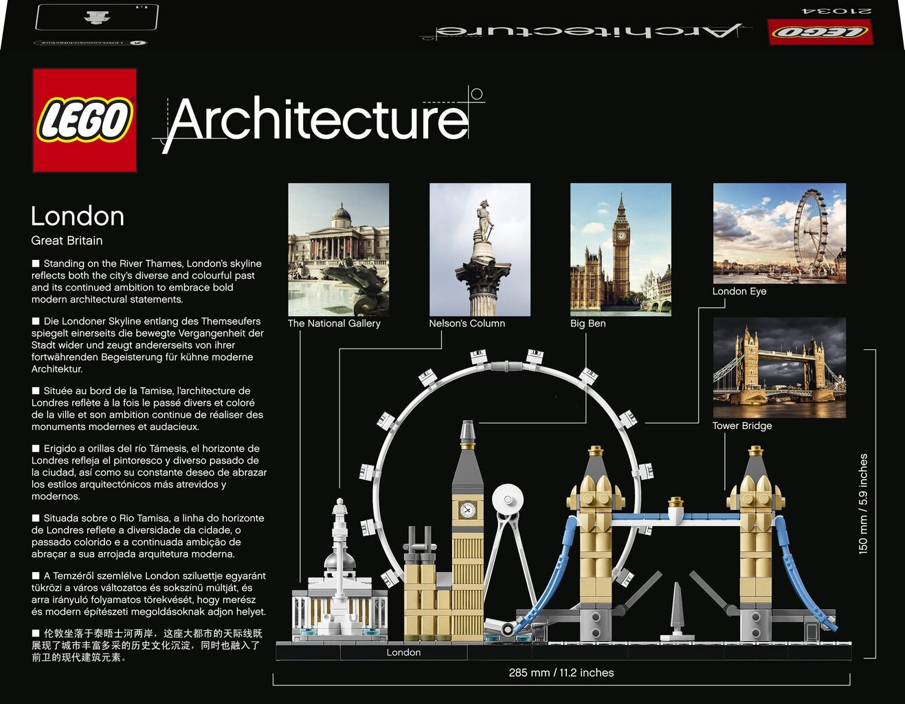 21034 LEGO® Architecture Lontoo hinta ja tiedot | LEGOT ja rakennuslelut | hobbyhall.fi