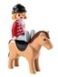 6973 PLAYMOBIL® 1.2.3 Hevonen ratsastajan kanssa hinta ja tiedot | LEGOT ja rakennuslelut | hobbyhall.fi