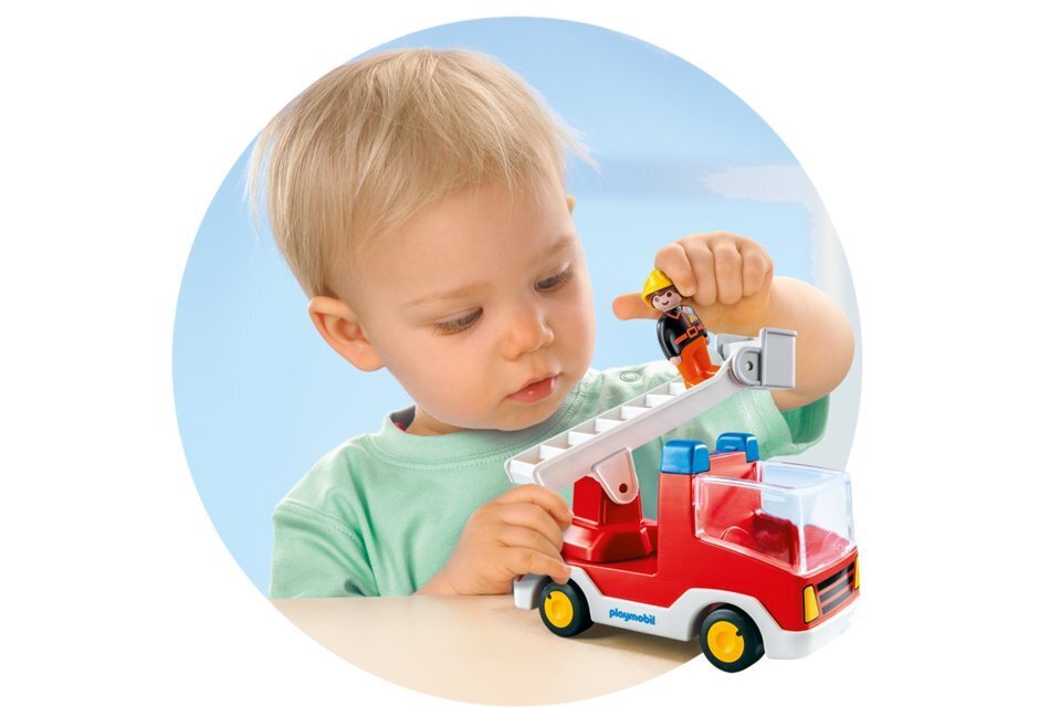 6967 PLAYMOBIL® 1.2.3, Paloauto tikkailla hinta ja tiedot | LEGOT ja rakennuslelut | hobbyhall.fi