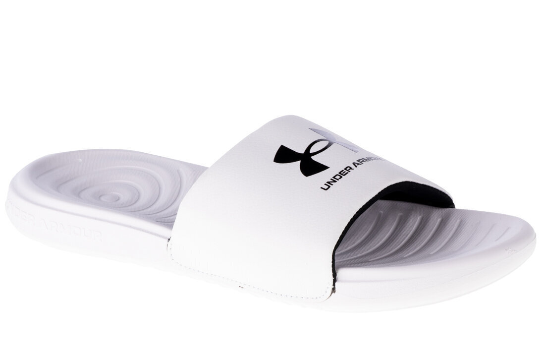 Miesten sandaalit Under Armour Ansa Fixed Slides 3023761-103, valkoinen hinta ja tiedot | Miesten sandaalit ja tossut | hobbyhall.fi