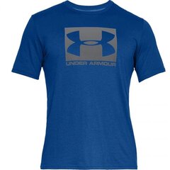 Miesten urheilupaita Under Armour Boxed Sportstyle Ss M 1329581 400, sininen hinta ja tiedot | Miesten urheiluvaatteet | hobbyhall.fi