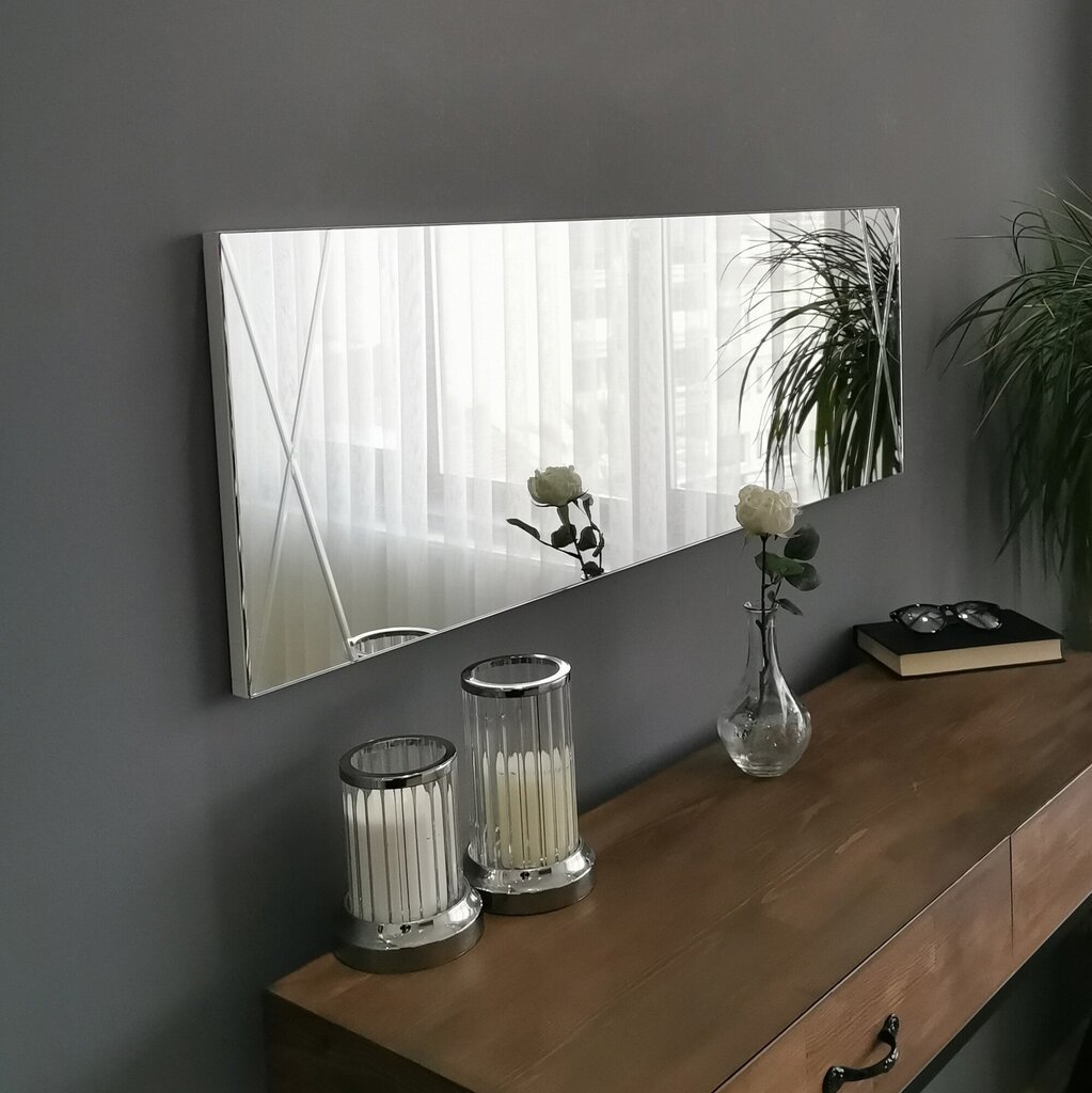 Kalune Design 2195 peili, hopean värinen hinta ja tiedot | Peilit | hobbyhall.fi