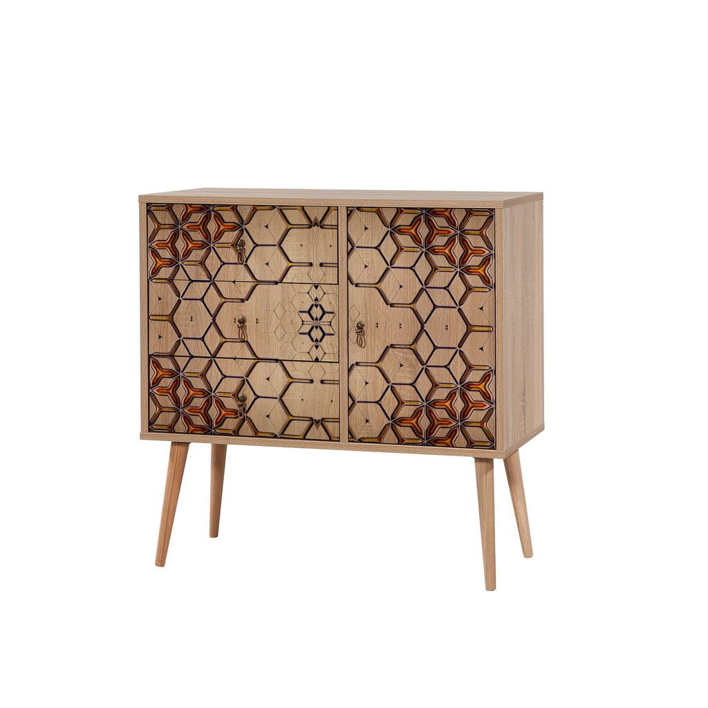 Lipasto Kalune Design Dresser 3409, tammen väri/monivärinen hinta ja tiedot | Lipastot | hobbyhall.fi