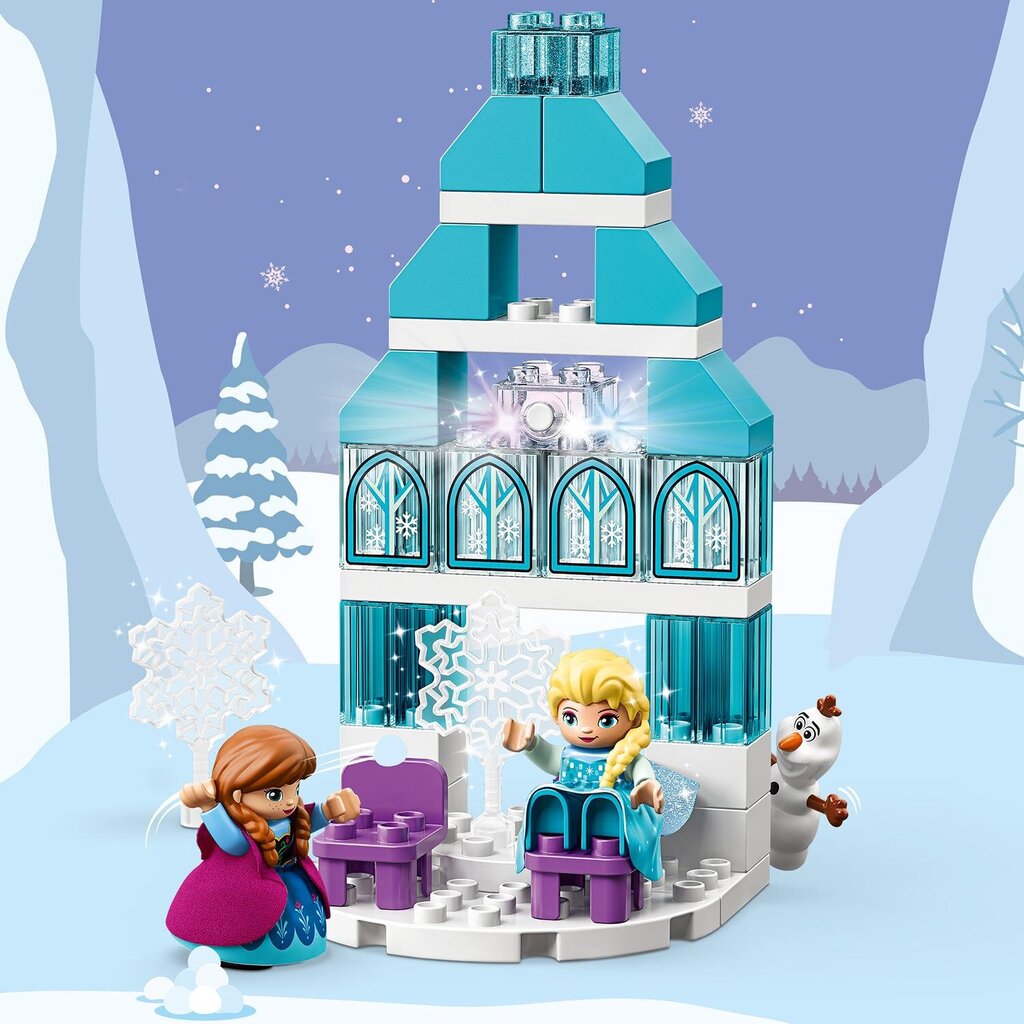 10899 LEGO® DUPLO Frozen-jäälinna hinta ja tiedot | LEGOT ja rakennuslelut | hobbyhall.fi
