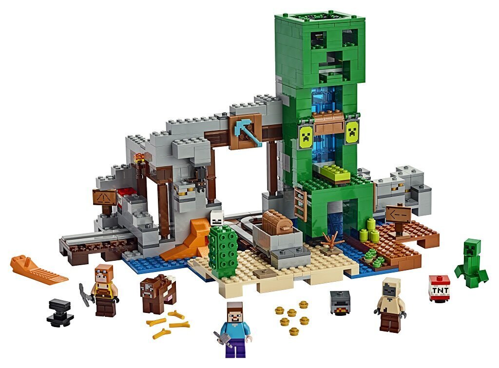 21155 LEGO® Minecraft Creeper-kaivos hinta ja tiedot | LEGOT ja rakennuslelut | hobbyhall.fi