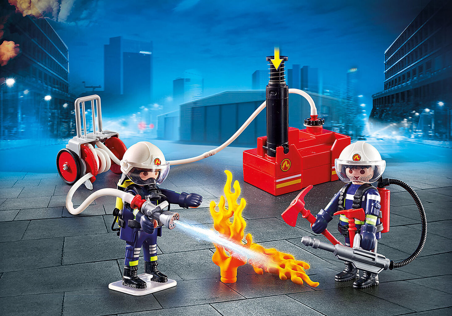 9468 PLAYMOBIL® City Action, Palomiehet vesiletkun kanssa hinta ja tiedot | LEGOT ja rakennuslelut | hobbyhall.fi