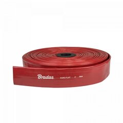 Vesiletku Bradas AGRO-FLAT PVC, W.P.6 / B.P.18 Bar, 4"- 30m, Red hinta ja tiedot | Puutarhaletkut, kastelukannut ja muut kastelutarvikkeet | hobbyhall.fi