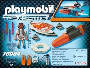 70004 PLAYMOBIL® Top Agents, vedenalainen siipi hinta ja tiedot | LEGOT ja rakennuslelut | hobbyhall.fi