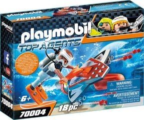 70004 PLAYMOBIL® Top Agents, vedenalainen siipi hinta ja tiedot | LEGOT ja rakennuslelut | hobbyhall.fi