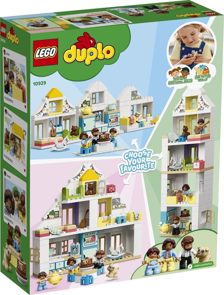 10929 LEGO® DUPLO Moduulileikkimökki hinta ja tiedot | LEGOT ja rakennuslelut | hobbyhall.fi