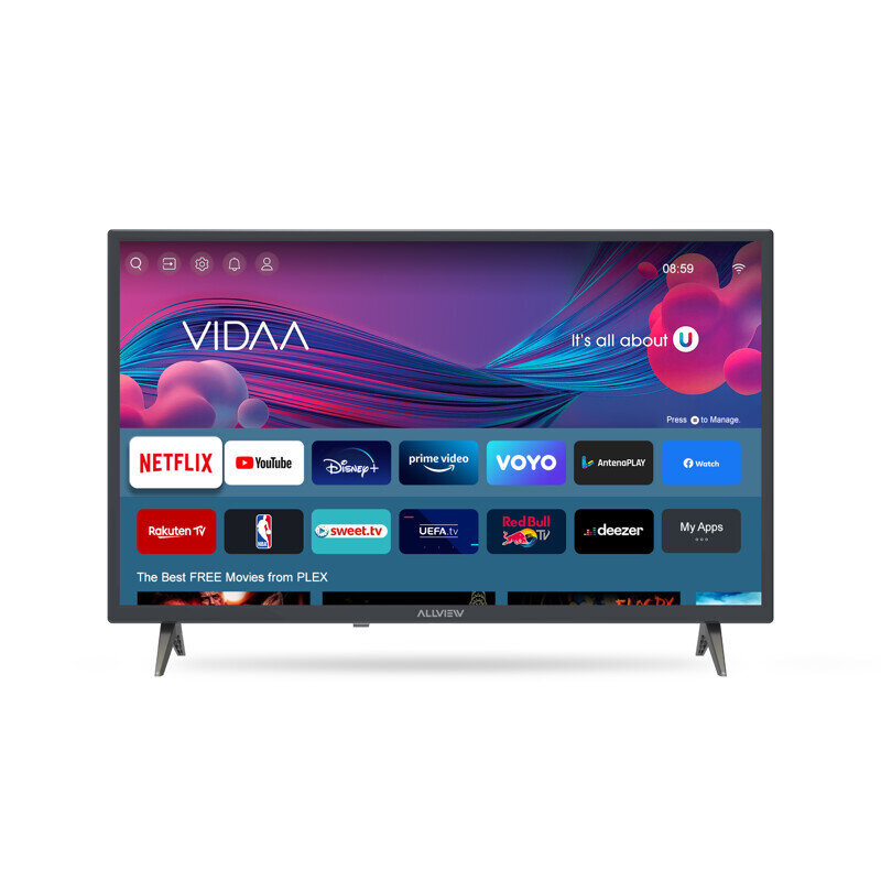 Allview HD Ready Smart TV 32iPlay6000-H hinta ja tiedot | Televisiot | hobbyhall.fi