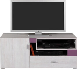 Next 12 -TV-taso, 50 x 120 x 50 cm, valkoinen / violetti hinta ja tiedot | Meblar Huonekalut ja sisustus | hobbyhall.fi